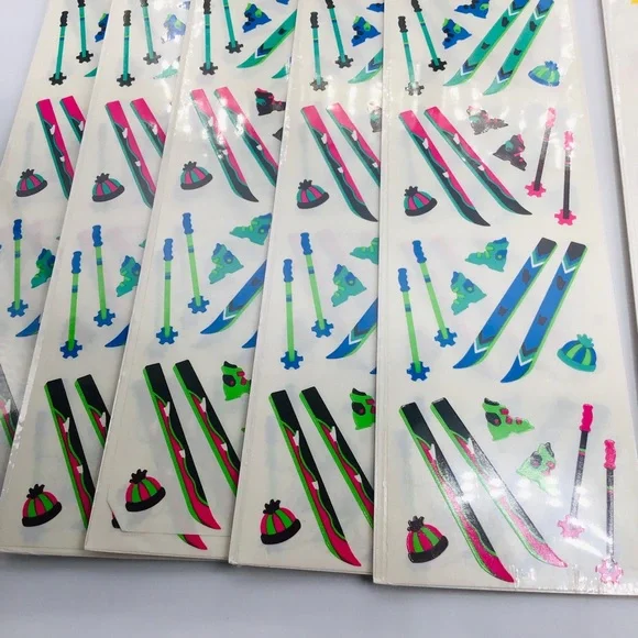 Vintage Sticker Sheet Lot Over 600 Individual Stickers Cat Jesus Pilgrim Fall - Picture 5 of 7